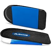 JL-Group Orthopedic Heel Inserts, Shock Absorption and Heel Support Insoles for Achilles Tendonitis, Plantar Fasciitis, Heel Lifts Cushions for Heel Pain Relief (Large: Women 9.5-13.5, Men 8-13)