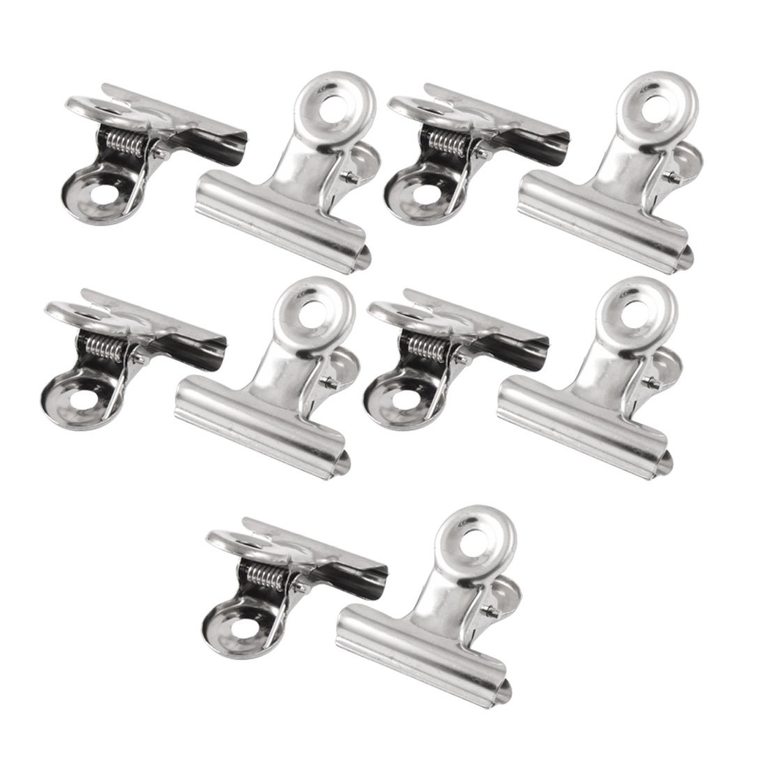 Sourcingmap Bulldog Clips 1.2 Inch, 10 Pack Metal Hinge Clips for Crafts Photos Pictures, Mini Binder Clips Paper File Clamps for Office Home