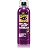 EBIN NEW YORK Wonder Lace Bond Melt Aerosol Spray Extra Mega Hold 2.7 Fl Oz | Lace Melting Spray with Vitamin E &amp; Biotin, Humidity Resistant, Edge Safe, Natural Finish