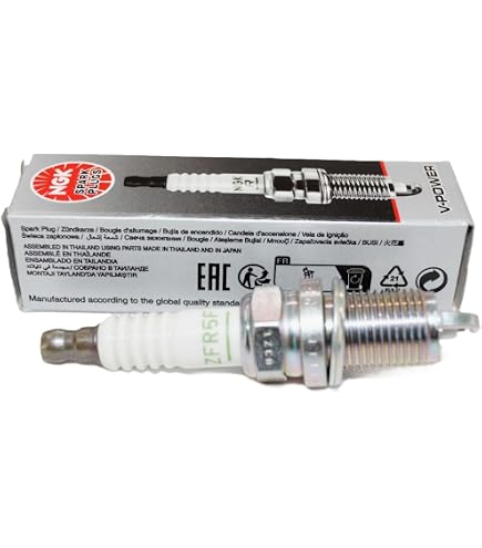 Amazon.com: NGK (7558) ZFR5F V-Power Spark Plug, Pack of 1 , black