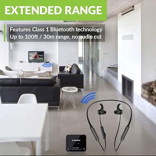 Avantree HT4186 Wireless Earbuds for TV Watching, Bluetooth