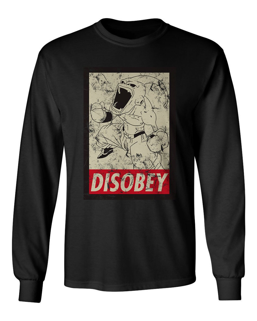 New Graphic Goku Saiyan Anime Disobey Novelty Tee Dragon T Shirt 8719