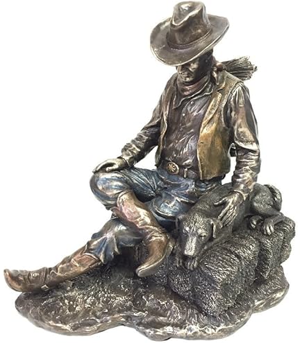 Amazon.com: Resin Statues Bronzed Rodeo Cowboy And Bucking