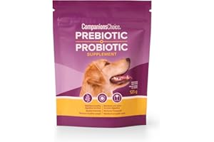 Pet Prebiotic + Probiotic Powder - Supports Digestion, Immunity, Coat Health, and Performance (125 Grams)