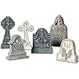 Department 56 Halloween Accessories for Village Collections Tombstones Figurine Set, Multiple Sizes, Multicolor