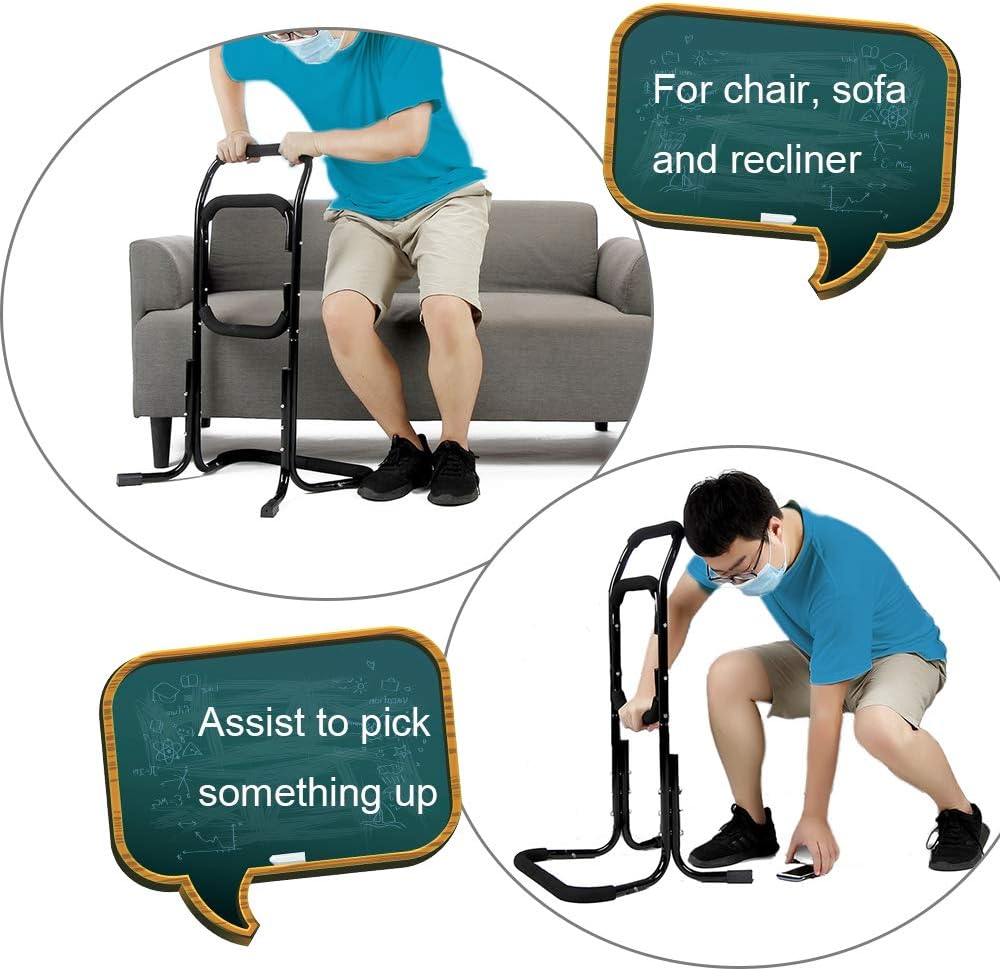 Seat Lift Assist Chairs for Elderly Chair Lift Assist Devices Bed Rails Cane Grab Bar for Bed Handicap Accessories Stand Mobility Aids for Recliner Couch Sofa Safe Support Handle: Health & Personal Care
