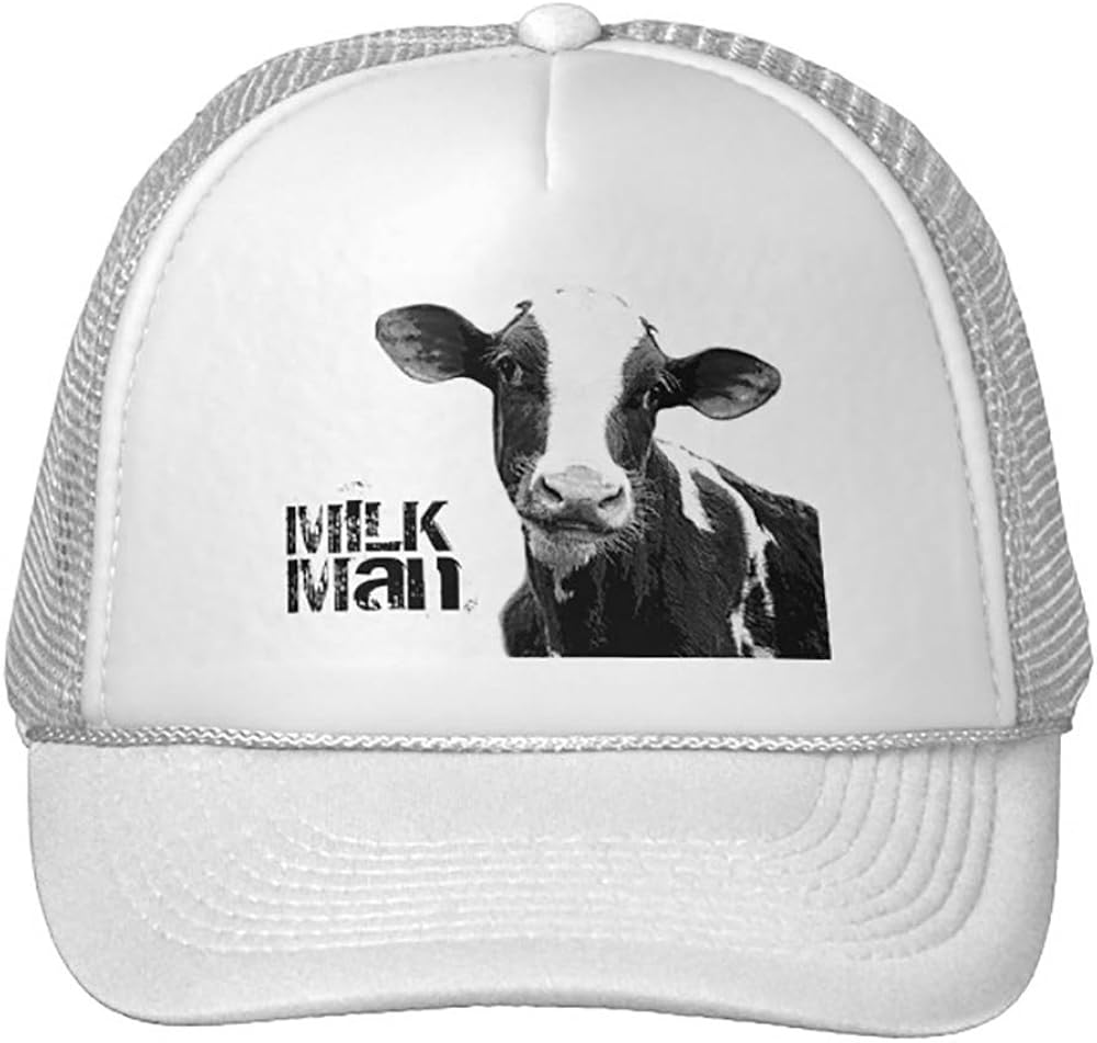 Women's Dairy Cow Black And White Dairy Calf Trucker Hat at Amazon