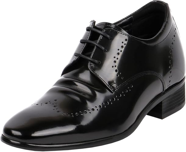black wide dress shoes