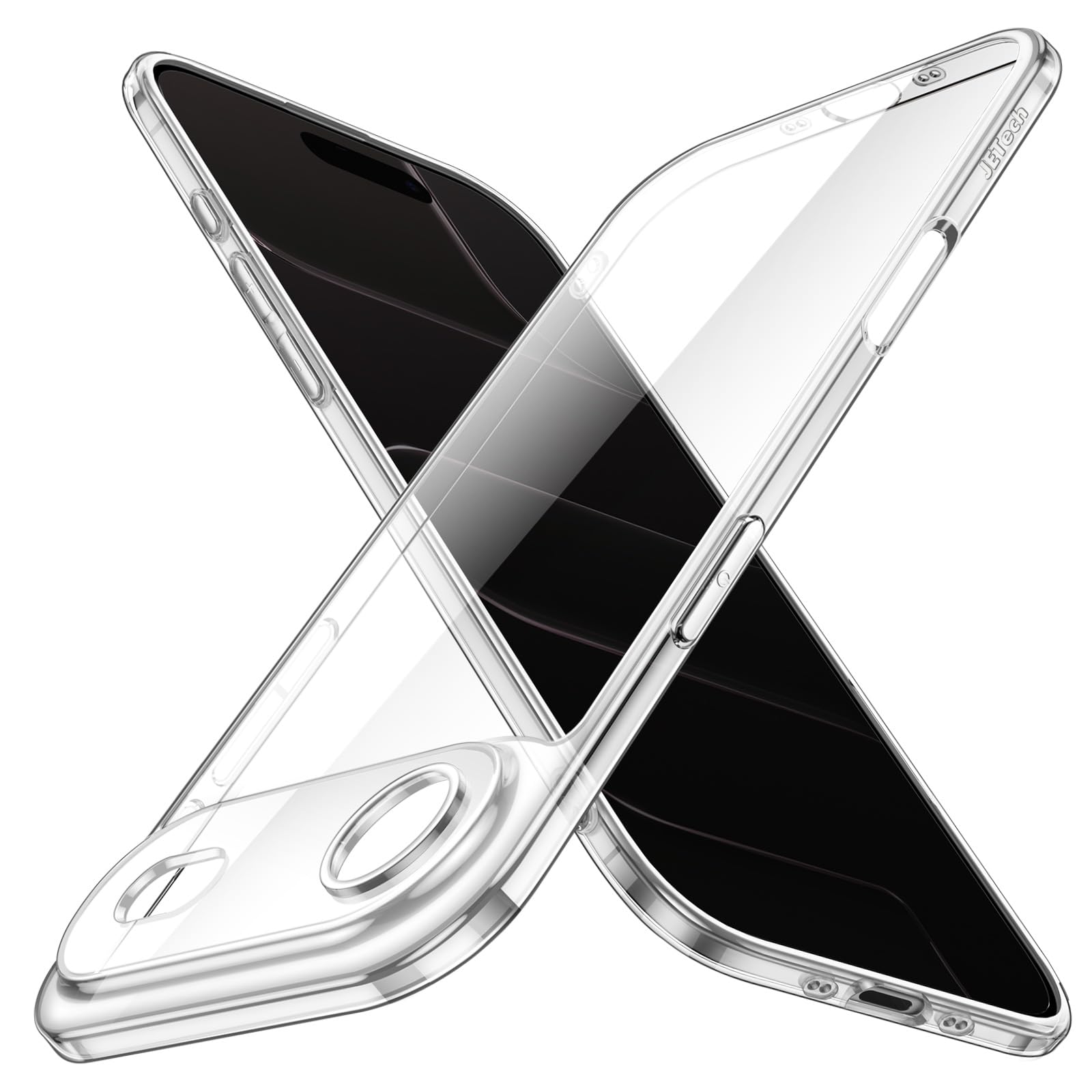 Photo 1 of JETech Slim Case for iPhone 17 Air with Camera Lens Full Protection, Ultra-Thin Lightweight Clear Minimalist Protective Phone Cover, 6.5-Inch Display (Clear)