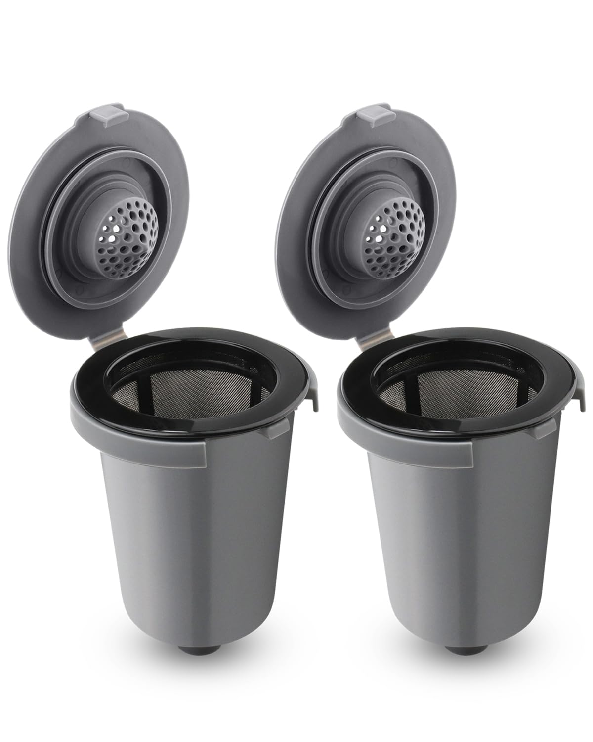 Photo 1 of FOTRIC Reusable Filter Cup for Cuisinart, Compatible with Cuisinart #SS-RFC HomeBarista Reusable Filter Cup, Dark Gray (2 Pack)