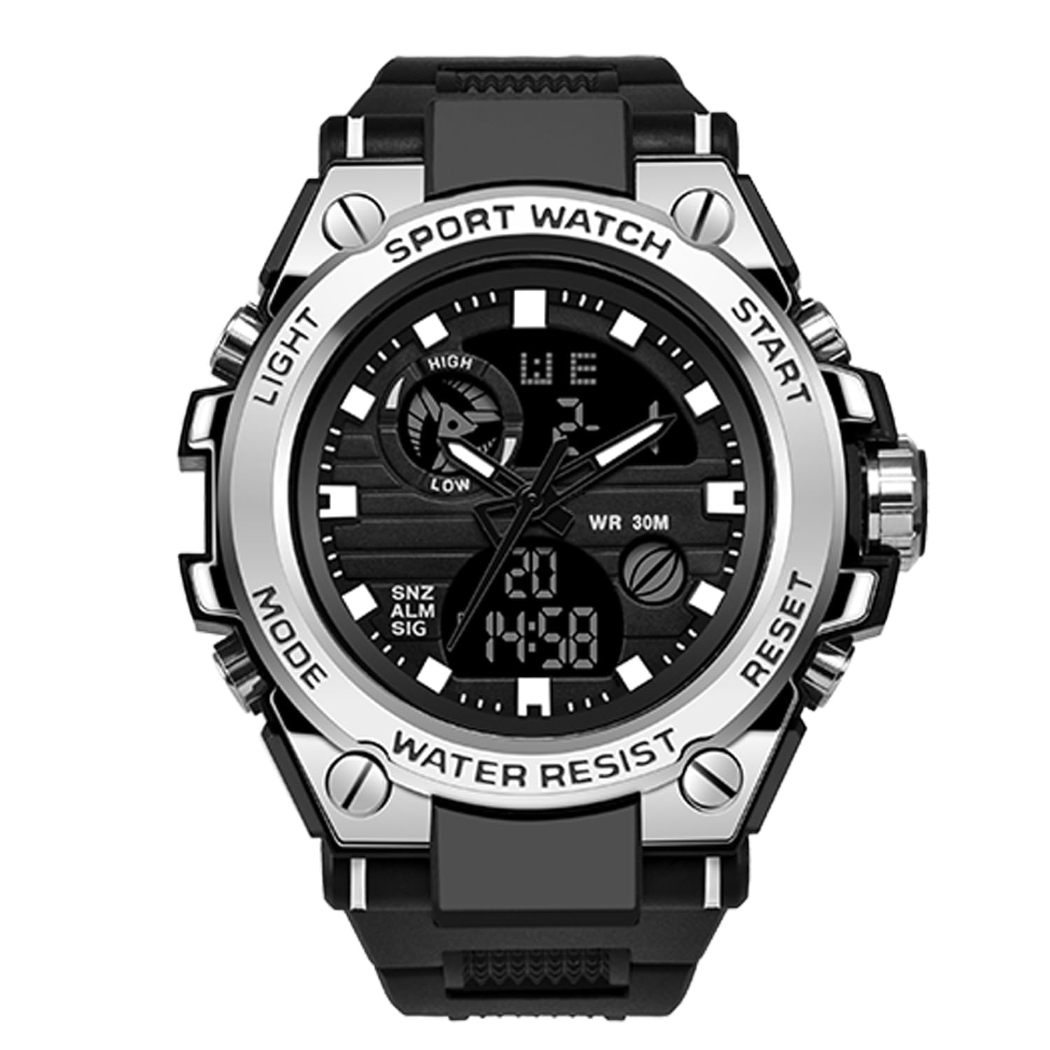 RORIOS Mens Sports Watches Waterproof Digital Watch with Alarm Timer Multifunction Luminous Wristwatches for Boy Men Electronic Men's Watches