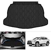 KUST Cargo Mat for Toyota Corolla Cross 2022-2025 2026 (Only Fits NO JBL Subwoofer in Cargo Area)(Not for Corolla) Rear Trunk Mat Cargo Liner All Weather Protection TPE Rubber Black