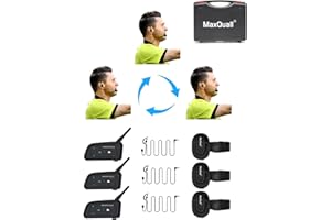 Maxquall Referee Headset 3 Referees Talk Same time Football Wireless Headsets Coach Headset Soccer Referee Communication Headset System Sets