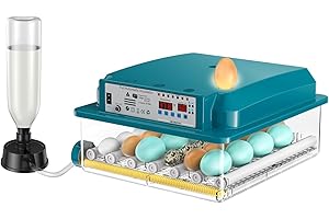 ADWAN 36 Egg Incubator with Humidity Display, Automatic Temperature Control and Egg Turner, Auto Water Replenishment for Hatching Chickens Quail Duck Goose