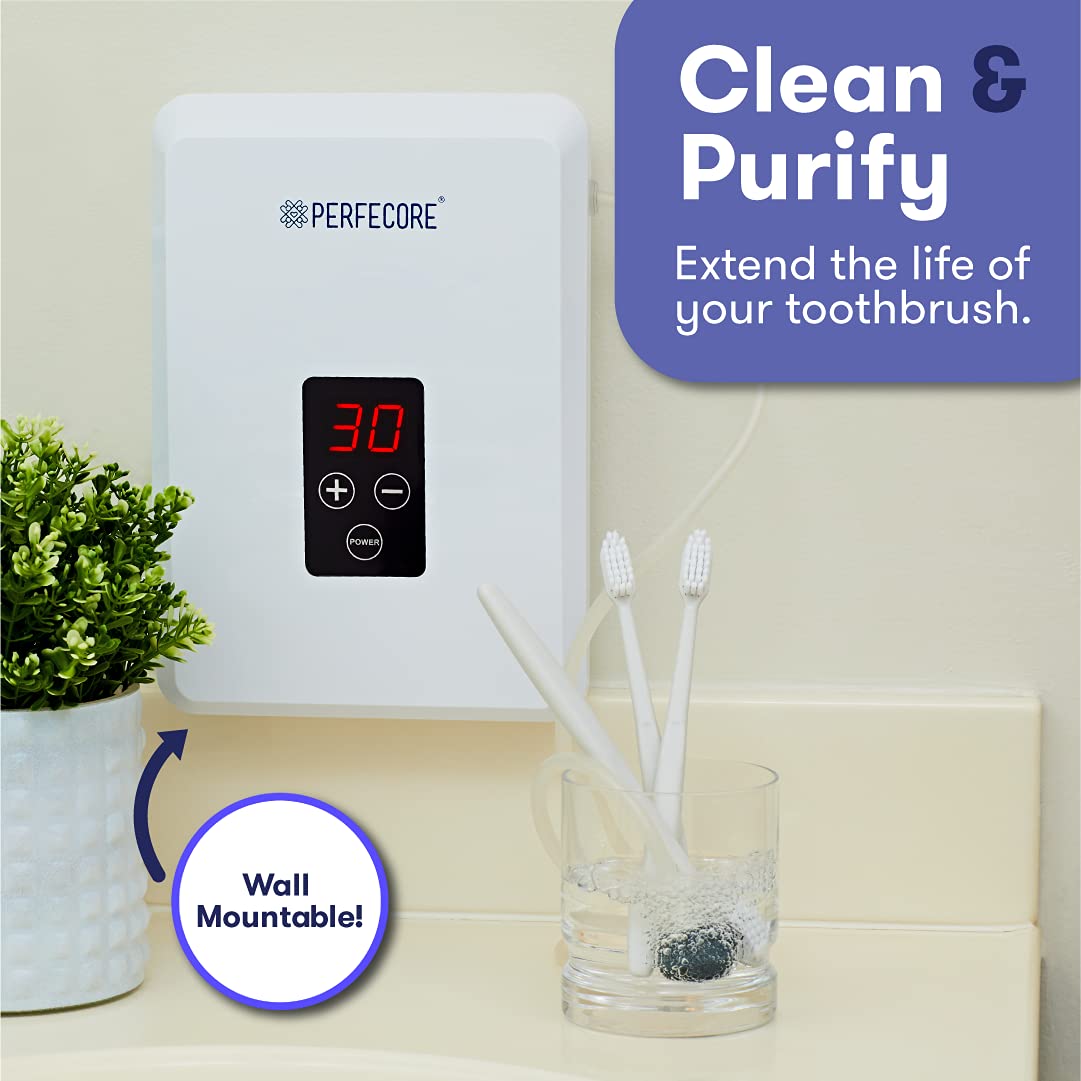 Perfecore Water Ozonator - Odor Eliminator and Fresh Water Machine w/Diffuser Stones and Timer - For Home, Kitchen, Fruits & Vegetables - 600 mg/Hour?