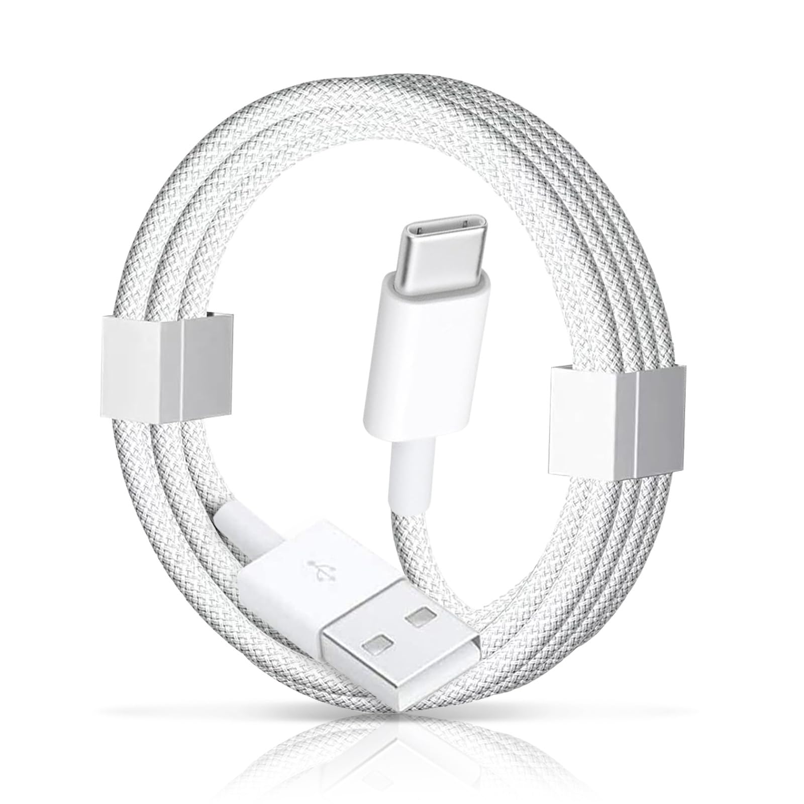 Photo 1 of *2 pack* 60W USB A to USB C Woven Cable Carplay Cable for iPhone 16E 16 15 Pro Max Car Charger, iPhone 15 Car Carplay Cables, iPad USB C Cord 10th, Air 5th 4th Mini 6th i 15 Pro Plus Charger Charging Cord