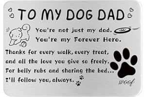 Hewonnn Dog Dad Gifts for Men - Father's Day, Birthday Gift from Dogs to Dad - from Dog to Dads Wallet Card