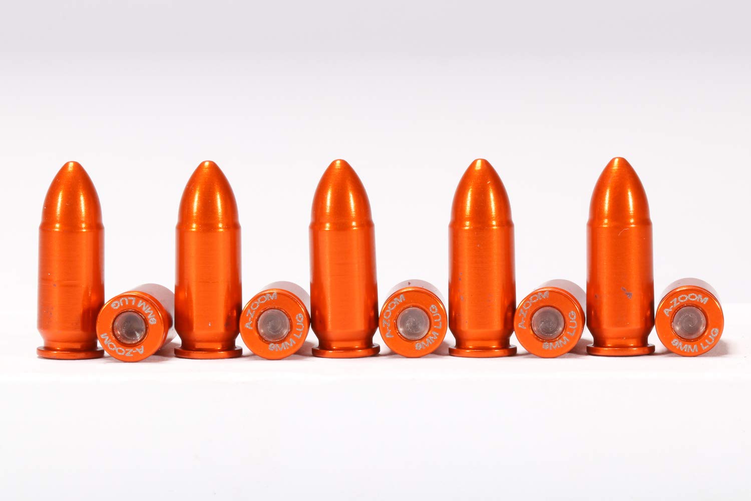 Photo 1 of A-ZOOM 9MM Luger SNAP Cap, Orange, 10PK, (15416)