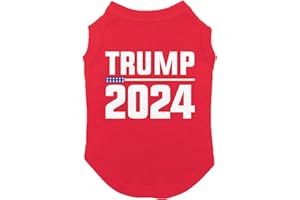 HAASE UNLIMITED Trump 2024 for President - Dog Shirt (Red, Large)
