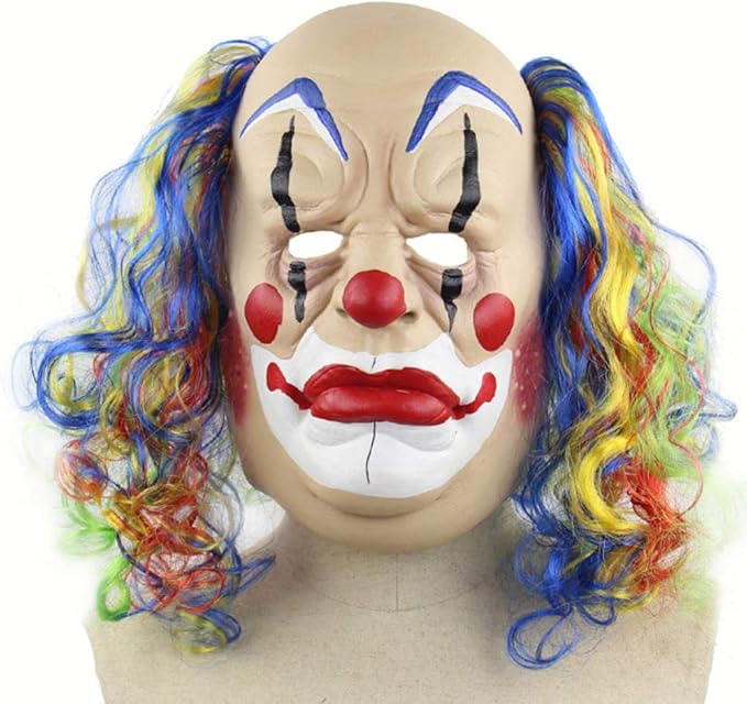 Masque D'horreur En Forme De Femme Qui Pleure Avec Perruque