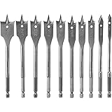 BOSCH SB0010 10-Piece Chisel-Point Spade Bit Assorted Set