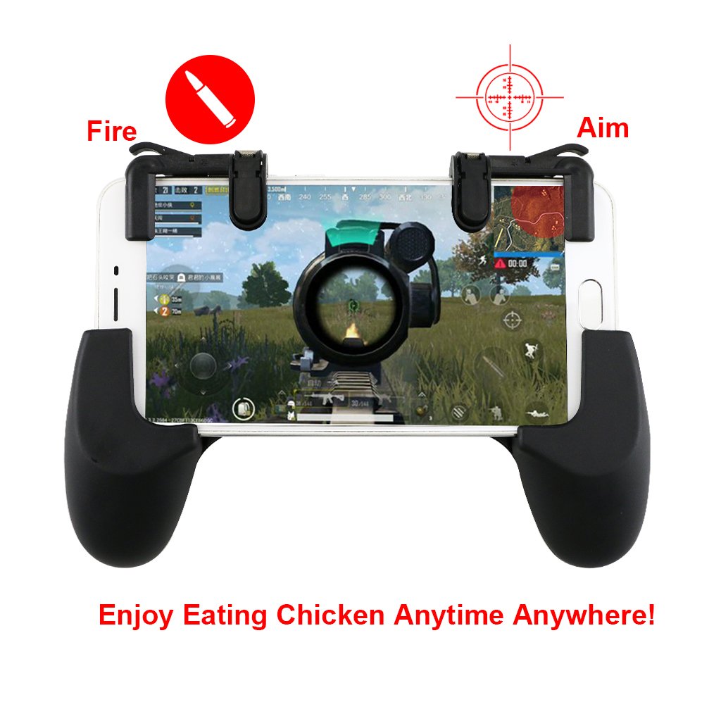 Magicfun Mobile Game controller/ Phone Game Gamepad Joystick Handle Grip Sensitive Shoot Per Controller Sparatutto Per Coltelli / Regole Di Trigger Di Gioco Survial Per IOS E Android