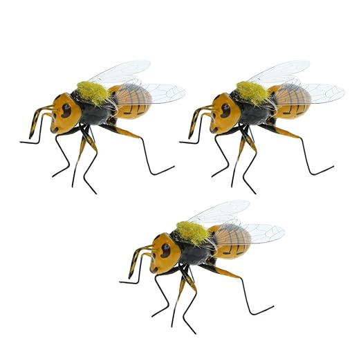 PETSOLA 3 Piezas Abeja Realista Insecto Perchas Olla Nevera Imán ...