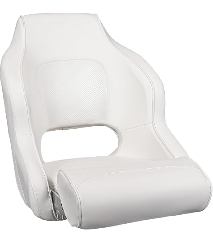 Amazon.com : High Back White Pontoon Captain Seat Premium Sports