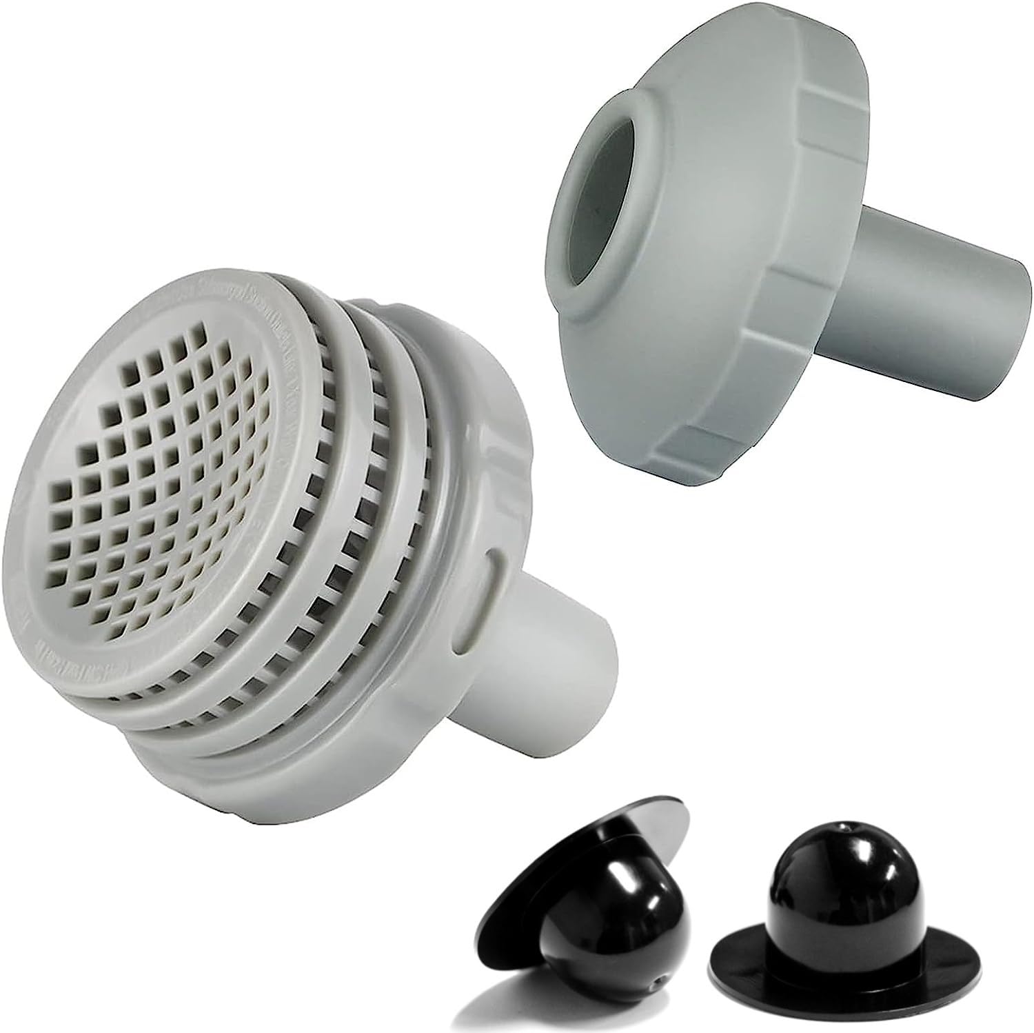 Yizemay Pool Outlet Strainer Pool Plug Stopper, Inlet Nozzle and Hole Plug with 1.25 Inch Fittings for Bestway Pool Accessories, Pool Water Jet Connector Kit