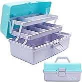 30cm Three-Layer Multipurpose Storage Box Organizer Folding Tool Box/Art & Crafts Case/Sewing Supplies Organizer/Medicine Box