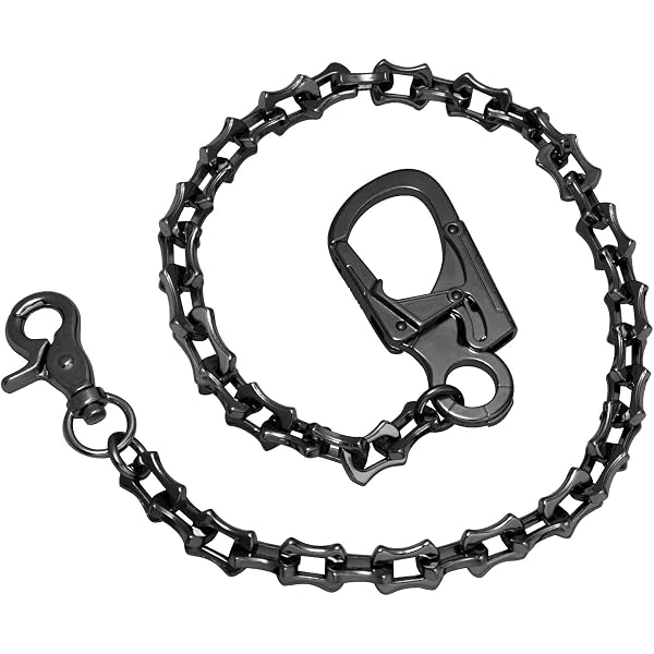 Double K Strong Skull Spike Key Jean Wallet Chain (21