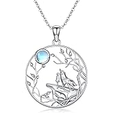 Cargari Animal Necklace for Women 925 Sterling Silver Animal Pendant Necklace Women Animal Jewelry Birthday Christmas Gifts for Women