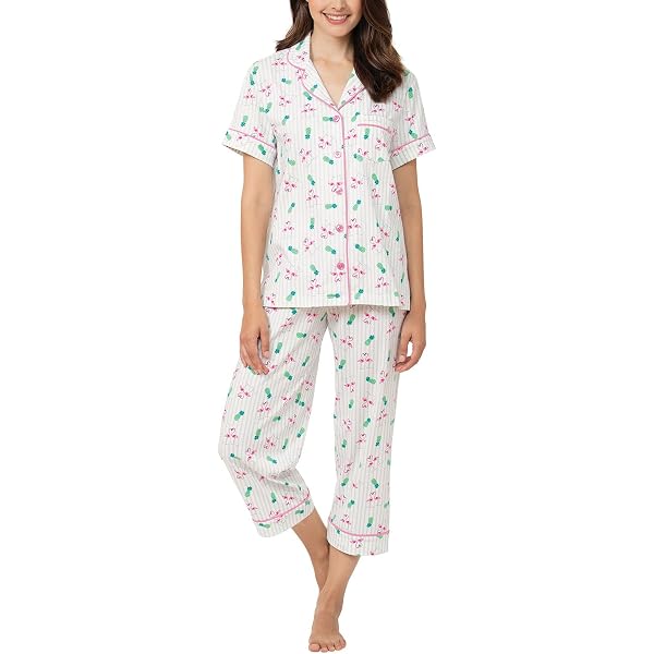 Pijama De Algodón Para Mujer O-day Coconuda - Conjunto 2 Piezas, Ligero Y Fresco Para Verano