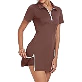 GGOV Womens Two Piece Tennis Golf Dress Active Athletic Exercise Sports Wear Dresses for Women with Pocket Separate Shorts