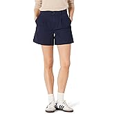 Amazon Essentials Women's High-Rise Relaxed-Fit A-line Elastic Back Shorts