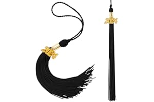CYTOKIO 2024 Graduation Tassel, 2024 Tassel Charm, Graduation Cap Tassel for Graduation Cap, 2024 Graduation Hat Decoration Tassel with The 2024 Year Gold Charm for Graduation Party Ceremonies Black