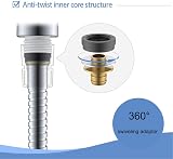 Samodra 1.25m Shower Hose Stainless Steel Universal G 1/2" Fitting view 4