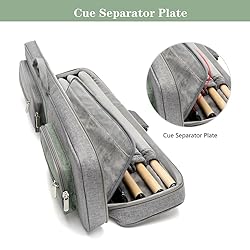 Soseen 32inch Pool Cue Case with 4X4 Design Pool