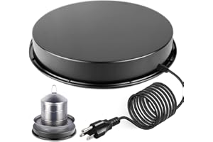 GUEOQTC Chicken Water Heater-11in，Large 110Watt Heated Poultry Waterer Base for 5 Gallon,with Thermostat and 9.8ft Power Cord