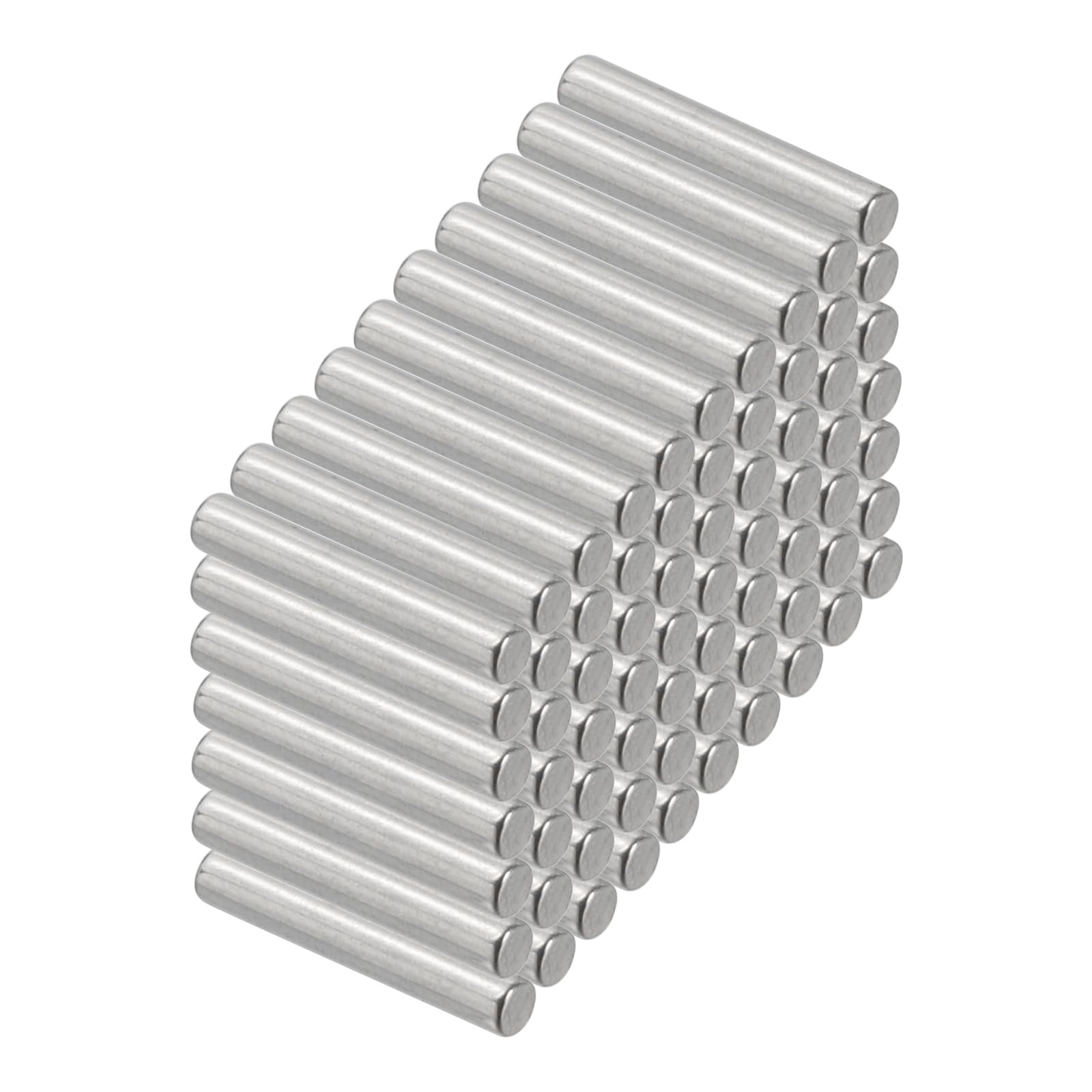 PATIKIL 304 Stainless Steel Dowel Pins 2.5 x 14 mm, 100 Pack Metal Dowel Pins Shelf Pegs Support Shelves Bunk Bed Fasten Elements Hardware for Furniture Fixing Component Position