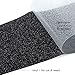 RUSPEPA Glitter Heat Transfer Vinyl -Glitter Flake Design Great for T-Shirt, Garments Canvas Bags and Other Fabrics-19.5 X 12Inch-Black