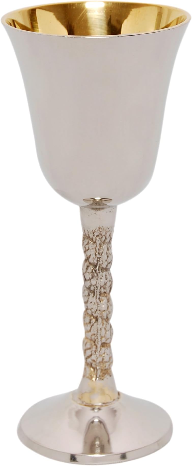 Small Kiddush Cup with Flowered Stem