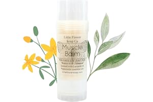 THE LITTLE FLOWER SOAP CO. EST. 2010 Gifts for Men Stocking Stuffers - Muscle Rescue Balm for Athlete, Runner, Golfer, Tennis Adult Son Brother Small Christmas Gift Ideas for him Handmade All Natural Arnica Balm