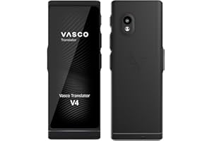 VASCO ELECTRONICS Vasco V4 Language Translator Device | 112 Languages | Free Lifetime Internet in Almost 200 Countries | Black Onyx