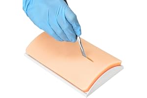 Ultrassist Premium Suture Pad for Medical Students, Silicone Suture Practice Pad with Upgraded Double Meshes Imbedded for Tra