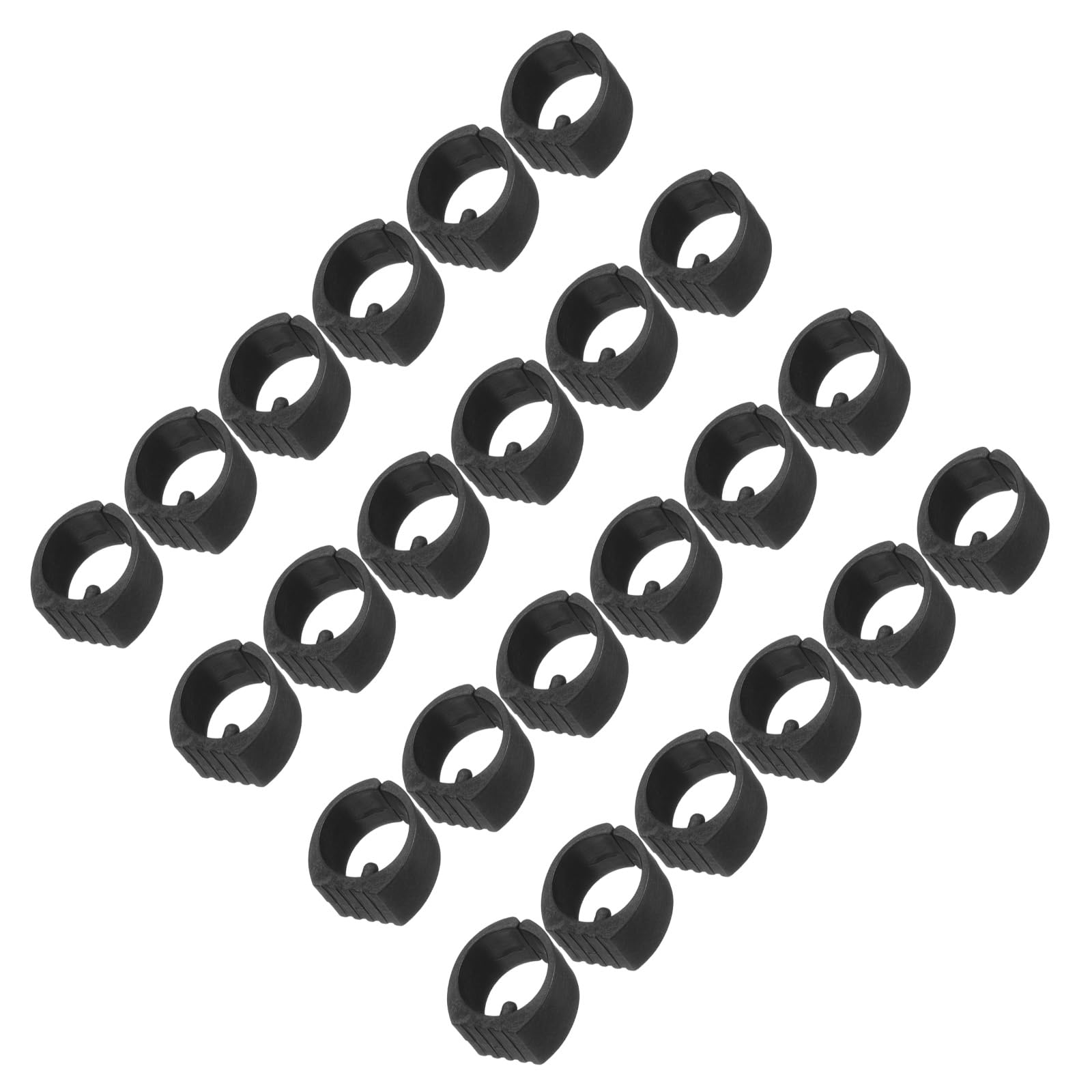 CoCud Chair Foot Caps, 1" Dia 1.3" Length, Tubing Floor Glides Single Prong Cover U-Shape Plastic Plugs - (Applications: for Dining Chairs), 24 Pieces