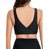 Women Crop Swim Bra for Under Swim Shirt Bikini Tops Bathing Suit Sports Tops Only Swimsuits