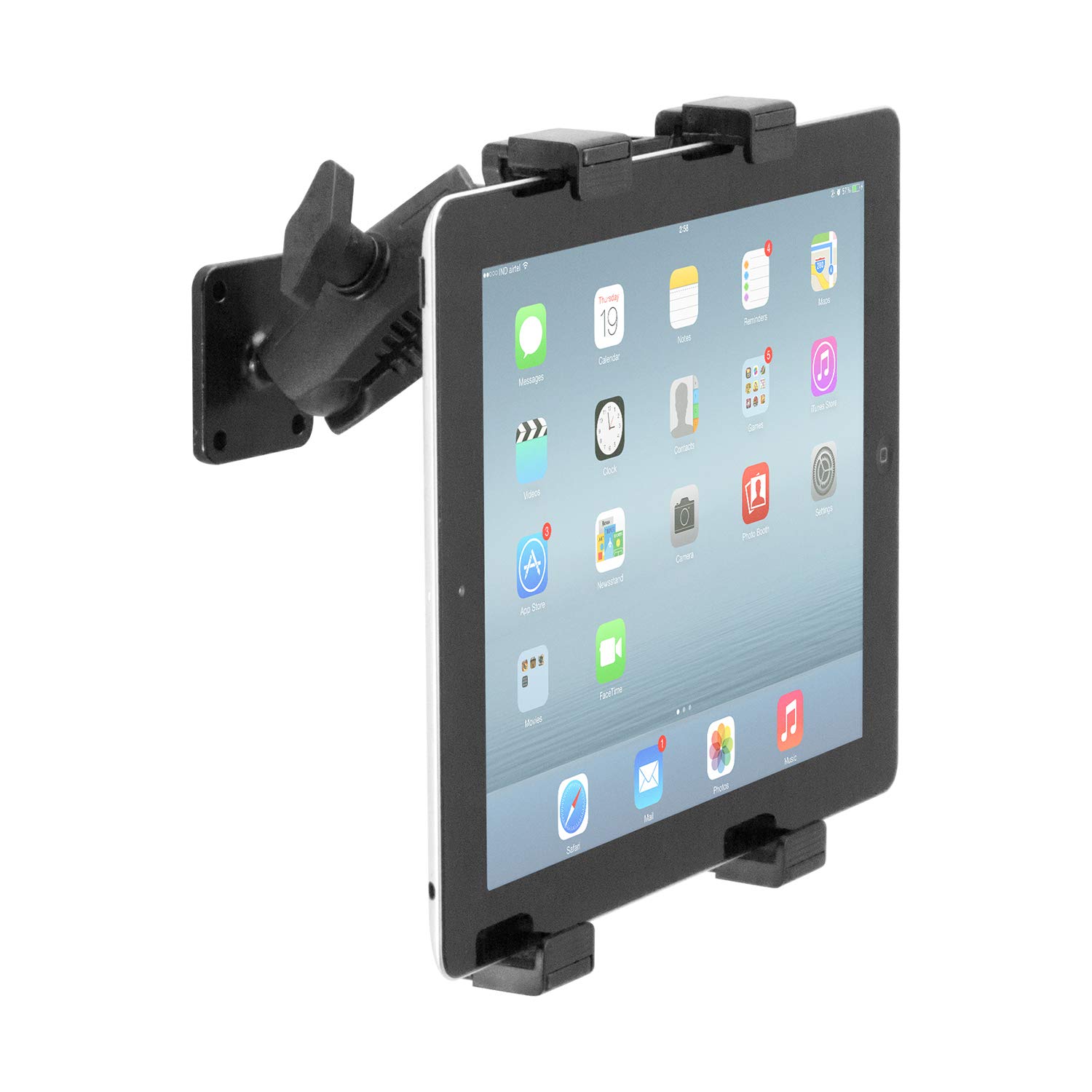 iBolt TabDock AMPs - Heavy Duty Drill base mount for all 7" - 10" tablets (iPad, Samsung Tab) For Cars, Desks, Countertops: Great For Commercial Vehicles, Trucks, Homes, Schools, and Businesses