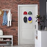 EACHPT Adhesive Hat Hooks 10Pcs Wall Mounted Minimalist Cap Display Rack view 6