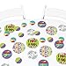 Big Dot of Happiness 90's Throwback - 1990s Party Giant Circle Confetti - Party Decorations - Large Confetti 27 Count